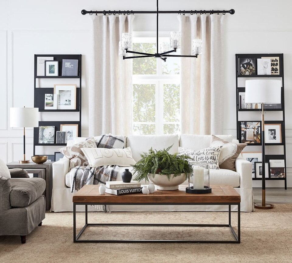 Antique Bronze Curtain Rod & Wall Bracket Pottery Barn Australia